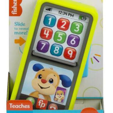 Fisher-Price Laugh & Learn Baby to Toddler Educational Toy Phone with Lights and Music