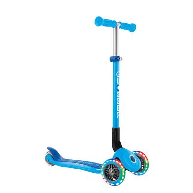 Globber Primo Foldable Lights Sky Blue Scooter