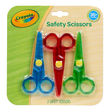 Crayola 3 Colours Safety Scissors