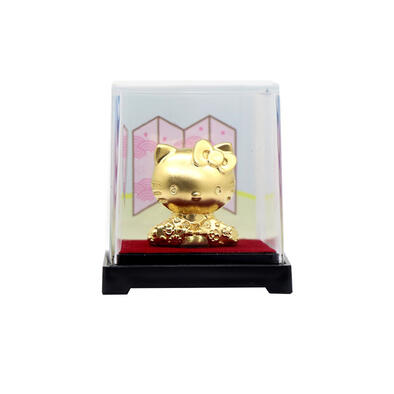Sanrio Hello Kitty Showa Collection 24K Gold Foil Mini Figure