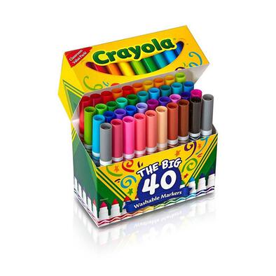 Crayola 40 Ultra-Clean Washable Broad Line Markers