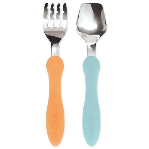 Edison Mama Fork and Spoon (Orange / Soda)