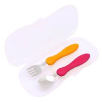 Edison Mama Fork and Spoon Mini (Orange Cherry)