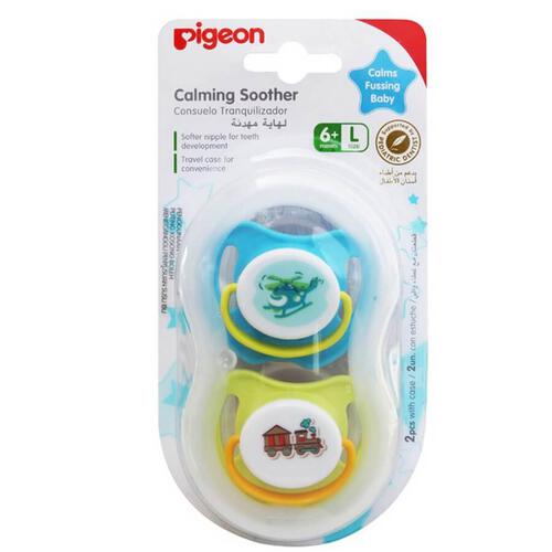 Pigeon Calming Soother Boy 2 Pieces Size L
