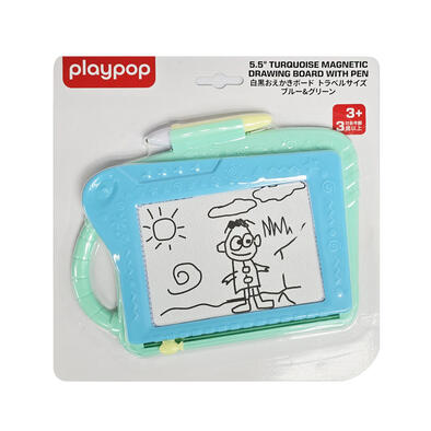 playpop 5.5 inches Turquoise Magnetic Drawing Board With Pen