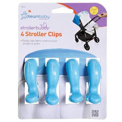 Dreambaby Stroller Clips 4 Pack (Blue)