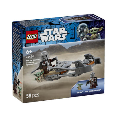 LEGO Star Wars The Mandalorian & Grogu&rsquo;s Speeder Bike 75436