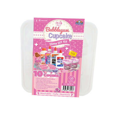 Elmer’s Bubblegum Cupcake Slime DIY Kit -Pink