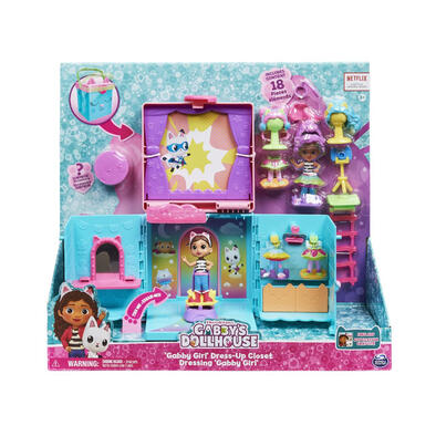 GABBY's Doll House Rainbow Closet Playset
